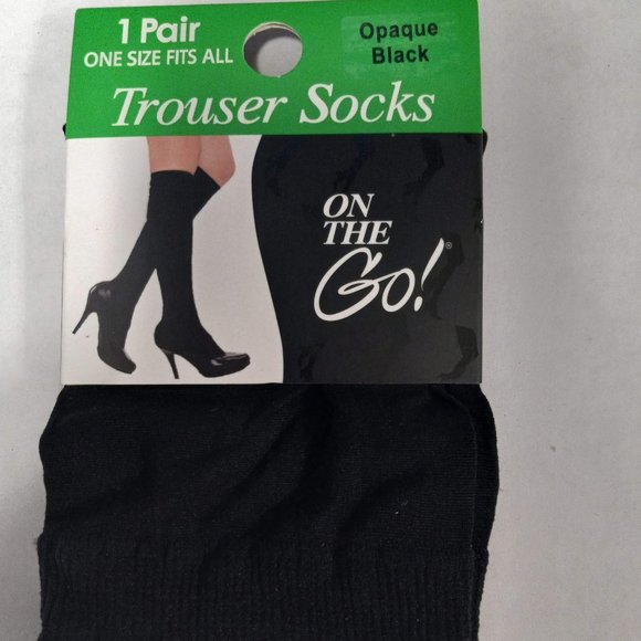 On-The-Go! Black Trouser Socks - Picture 1 of 2